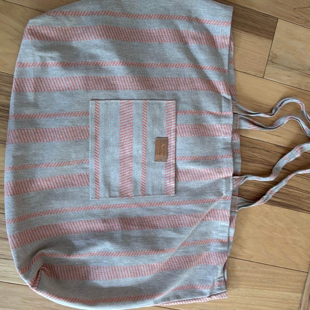 Avene large family size tote bag, eco friendly. Linen/Cotton